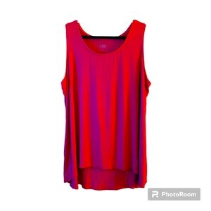 LOGO Sleeveless Tank Red 3X